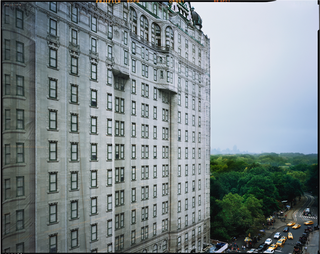 The Plaza Hotel, construction facade, New York City, 2013