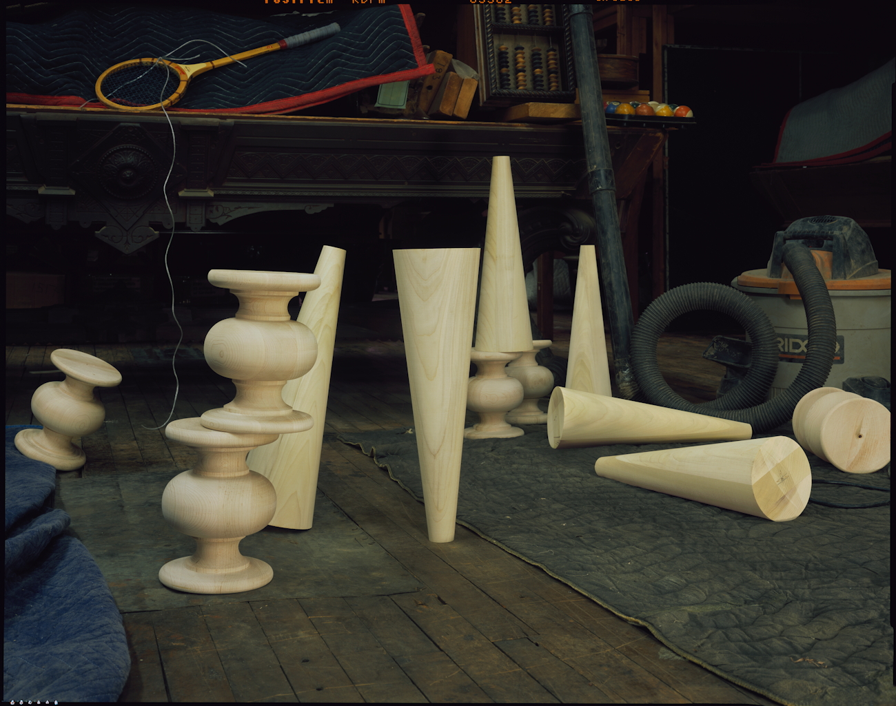 Wood forms, Blatt Billiards, New York City, 2014