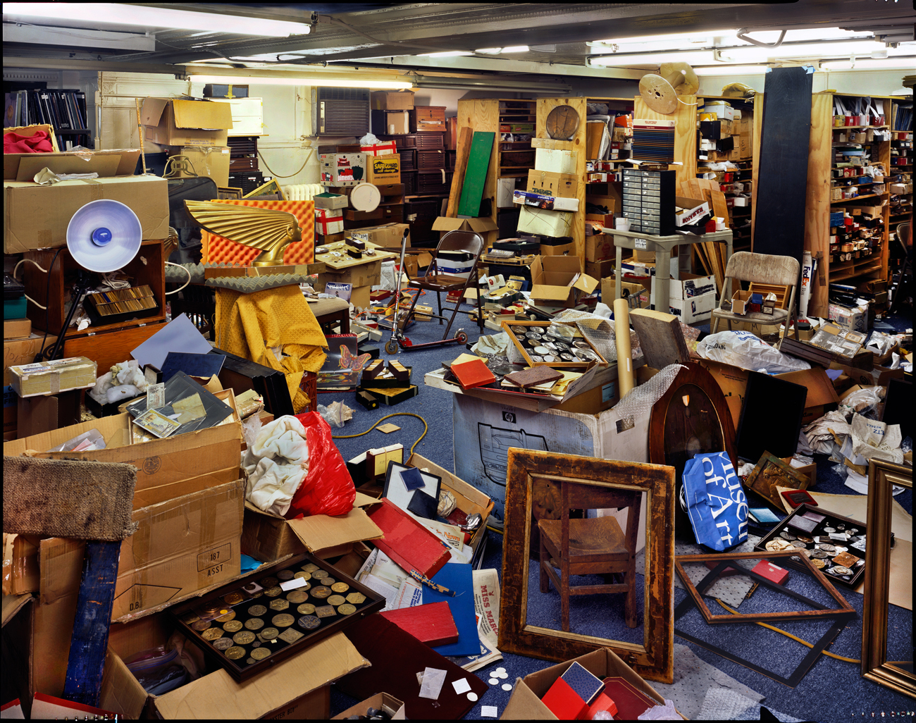 Numismatist’s shop, second floor, East 22nd Street, New York City, 2013