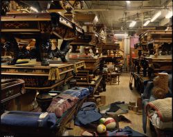 Upstairs storage room, Blatt Billiards, New York City, 2014